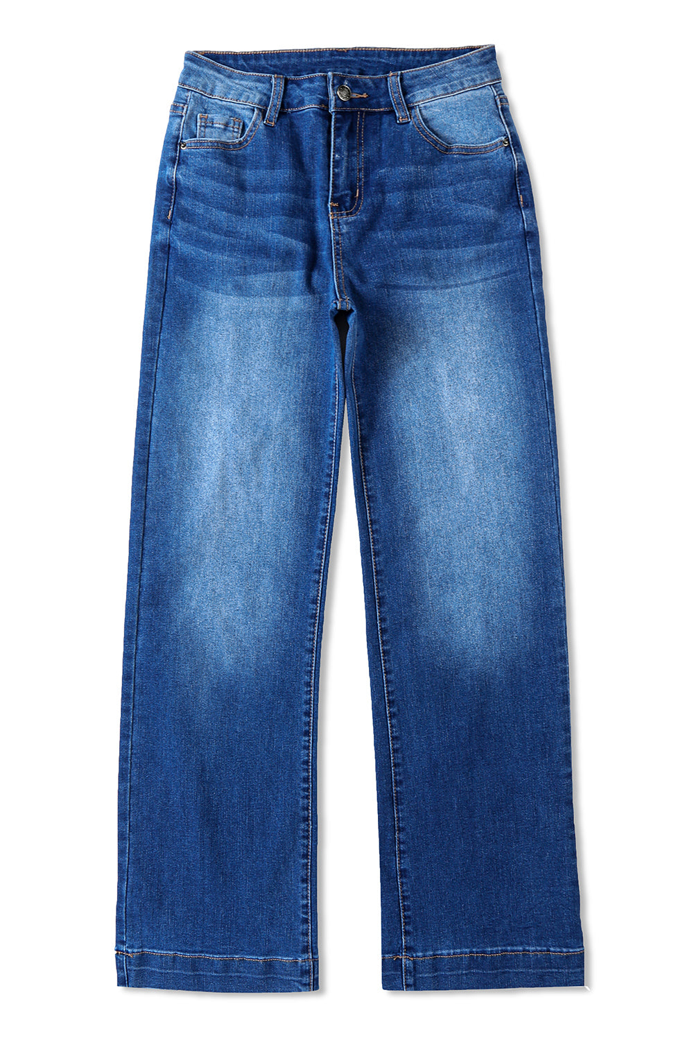 Blue High Rise Wide Leg Jeans - LA Grand