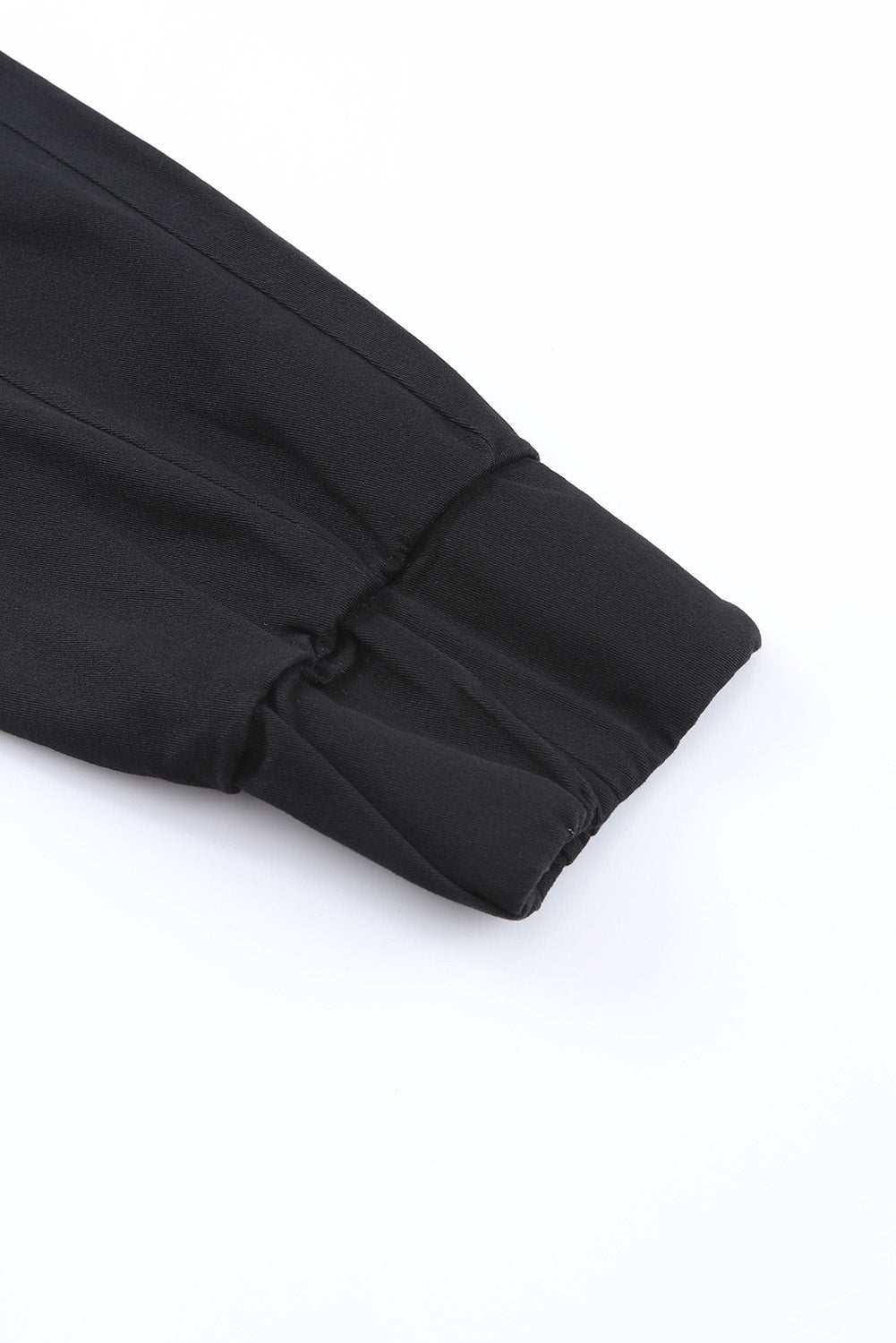 Black High Waist Drawstring Pocketed Pants - LA Grand