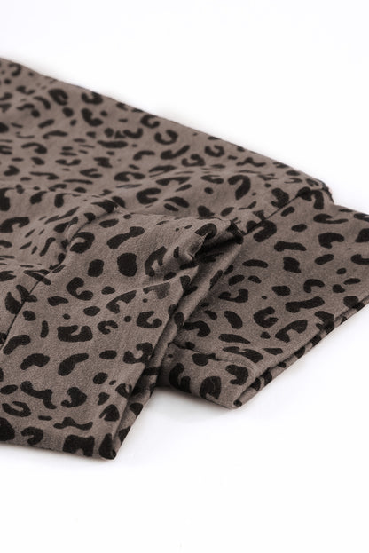 Black Breezy Leopard Joggers - LA Grand