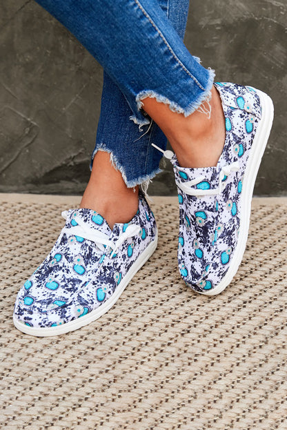 White Sunflower Slip On Shoes - LA Grand