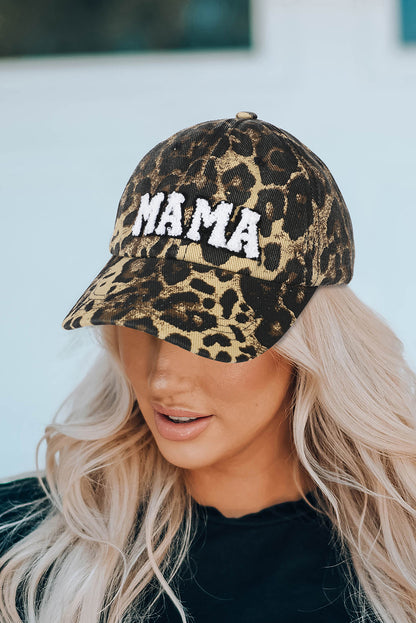 Leopard MAMA Embroidered Leopard Baseball Cap - LA Grand