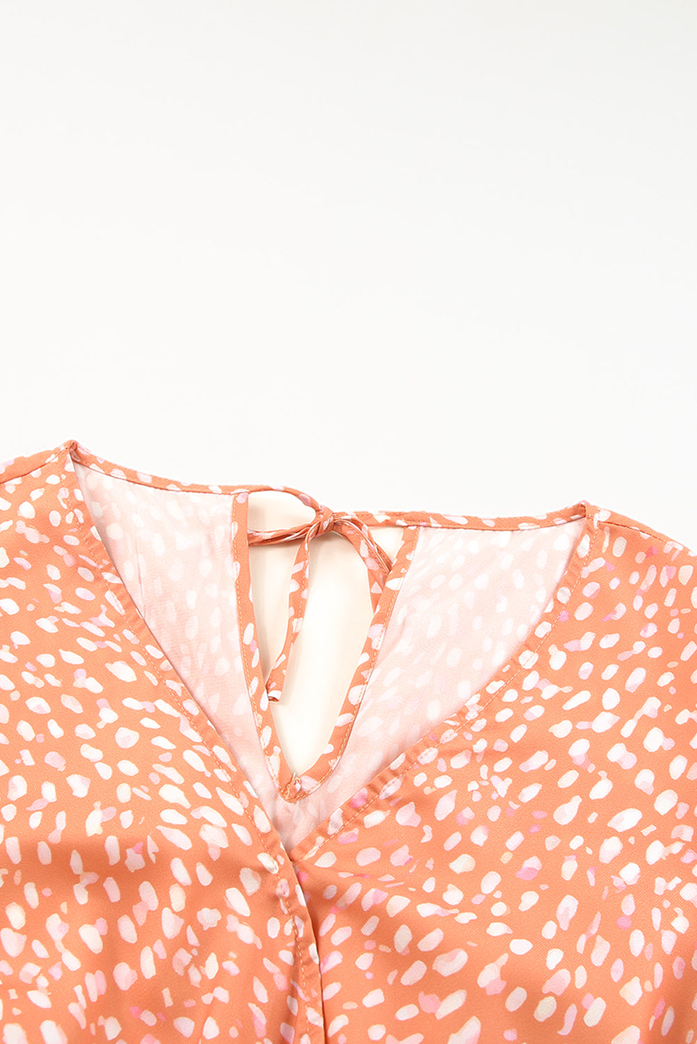 Orange Animal Spotted Print Romper - LA Grand