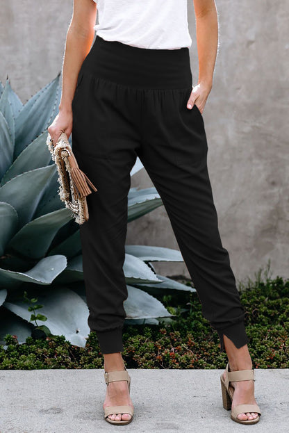 Blue Pocketed Casual Joggers - LA Grand