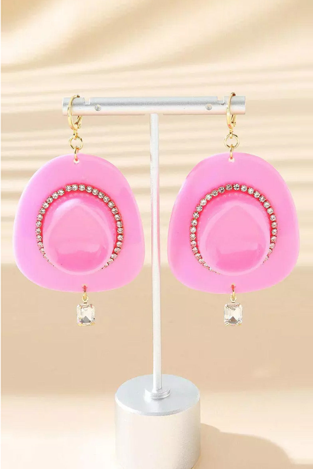 Bonbon Rhinestone Cowgirl Hat Earrings - LA Grand