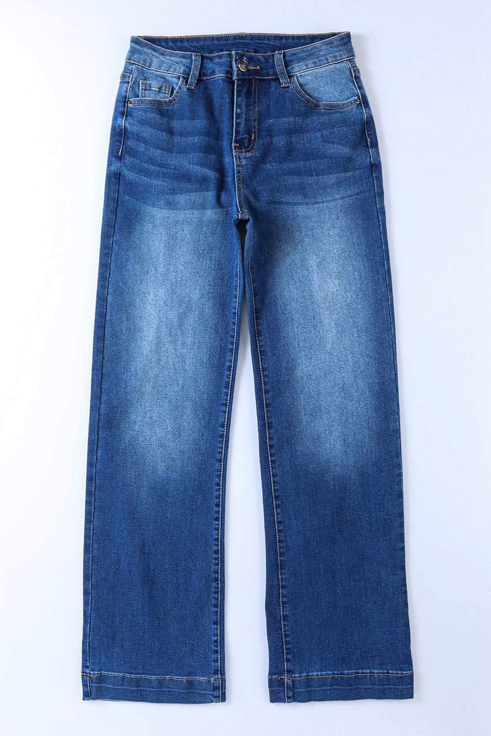 Blue High Rise Wide Leg Jeans - LA Grand