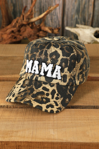 Leopard MAMA Embroidered Leopard Baseball Cap - LA Grand