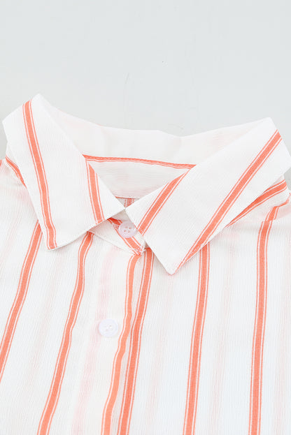 Blue Pocketed Striped Shirt - LA Grand