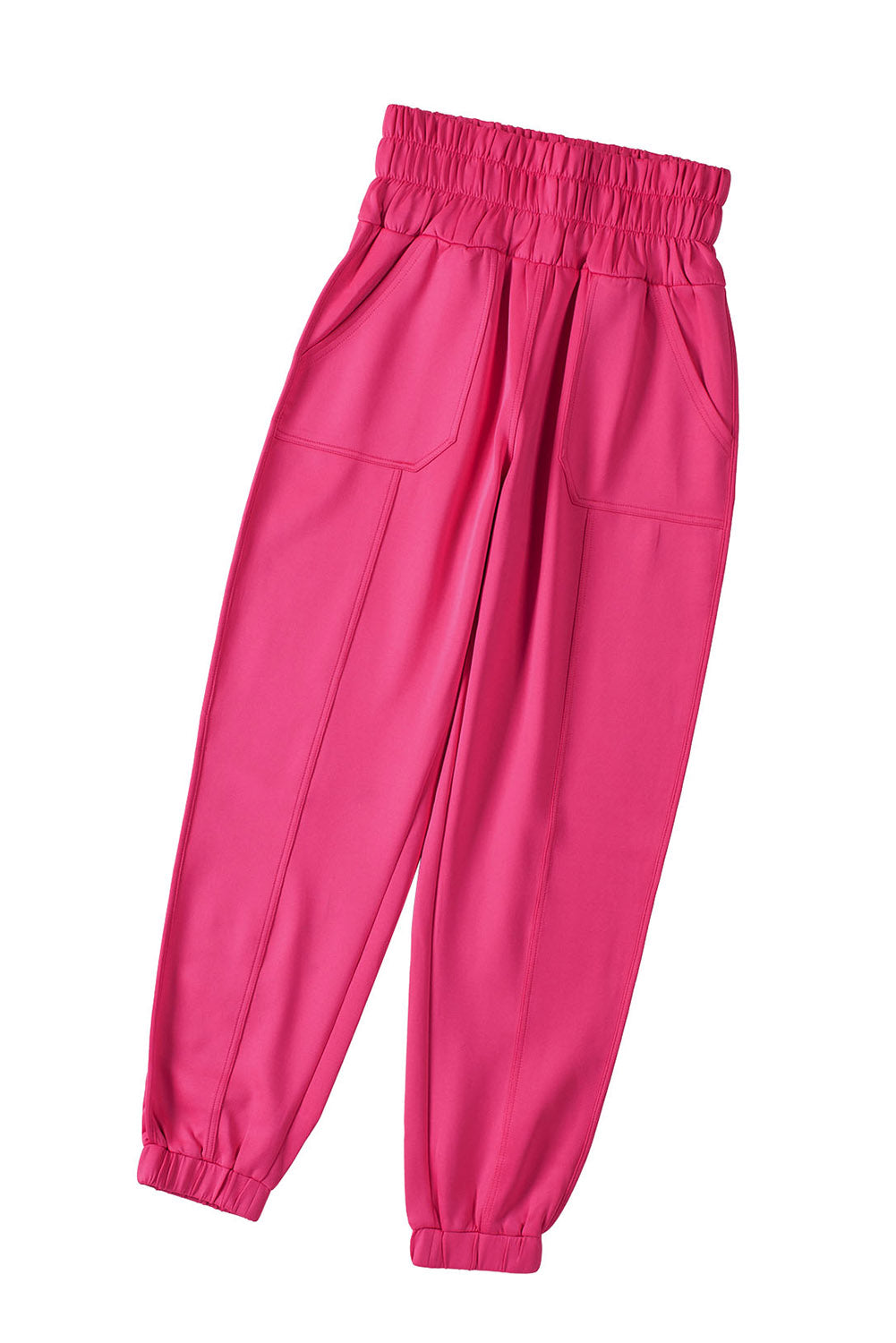 Rose Smocked Waist Jogger Pants - LA Grand