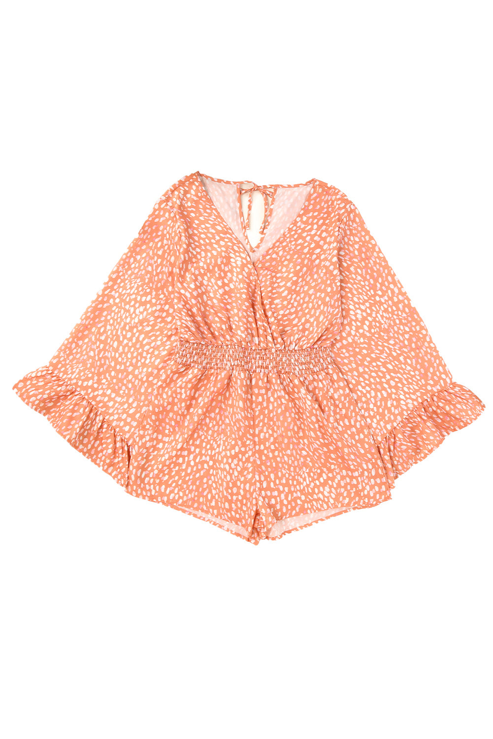 Orange Animal Spotted Print Romper - LA Grand