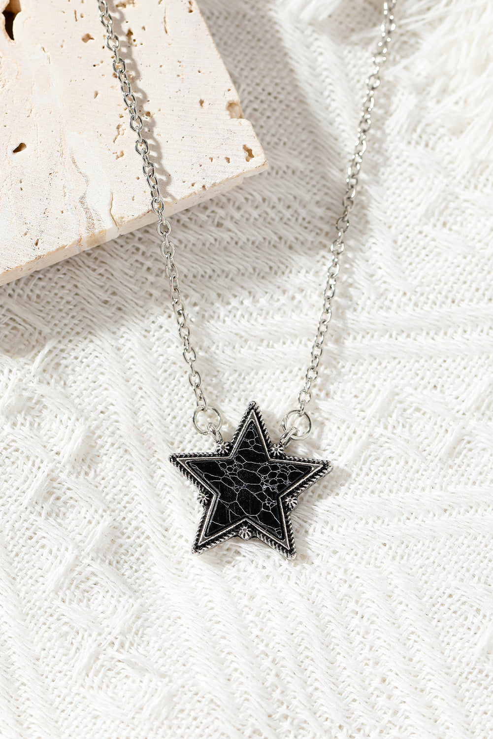 Black Star Pendant Necklace - LA Grand