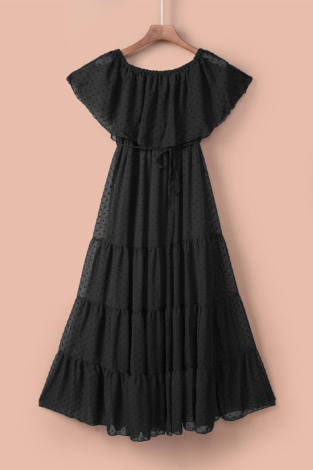 Midnight Sunshine Off-Shoulder Maxi Dress - LA Grand