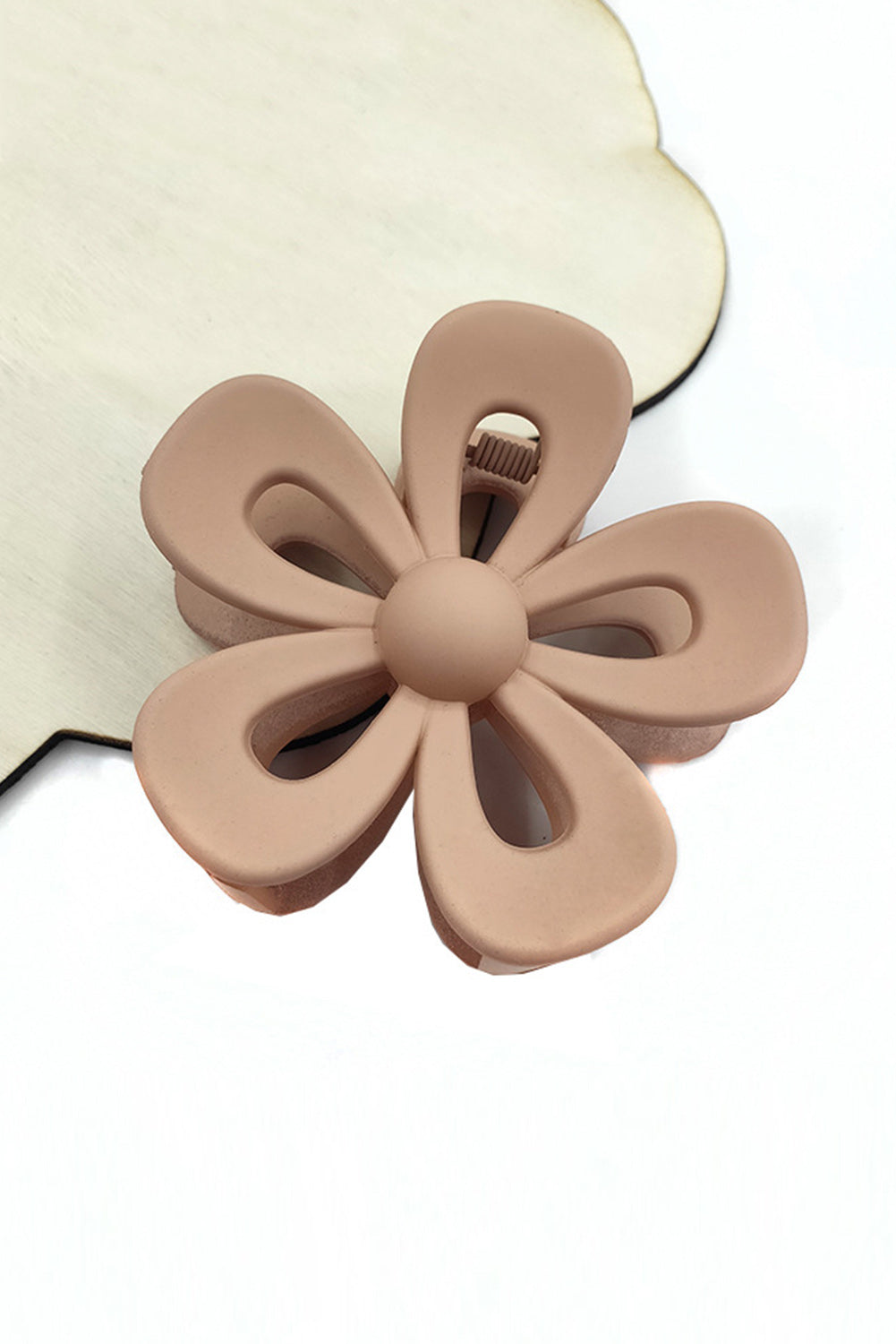 Light Pink Sweet Hollowed Flower Shape Claw Clip - LA Grand