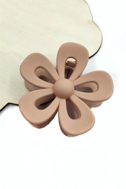 Light Pink Sweet Hollowed Flower Shape Claw Clip - LA Grand