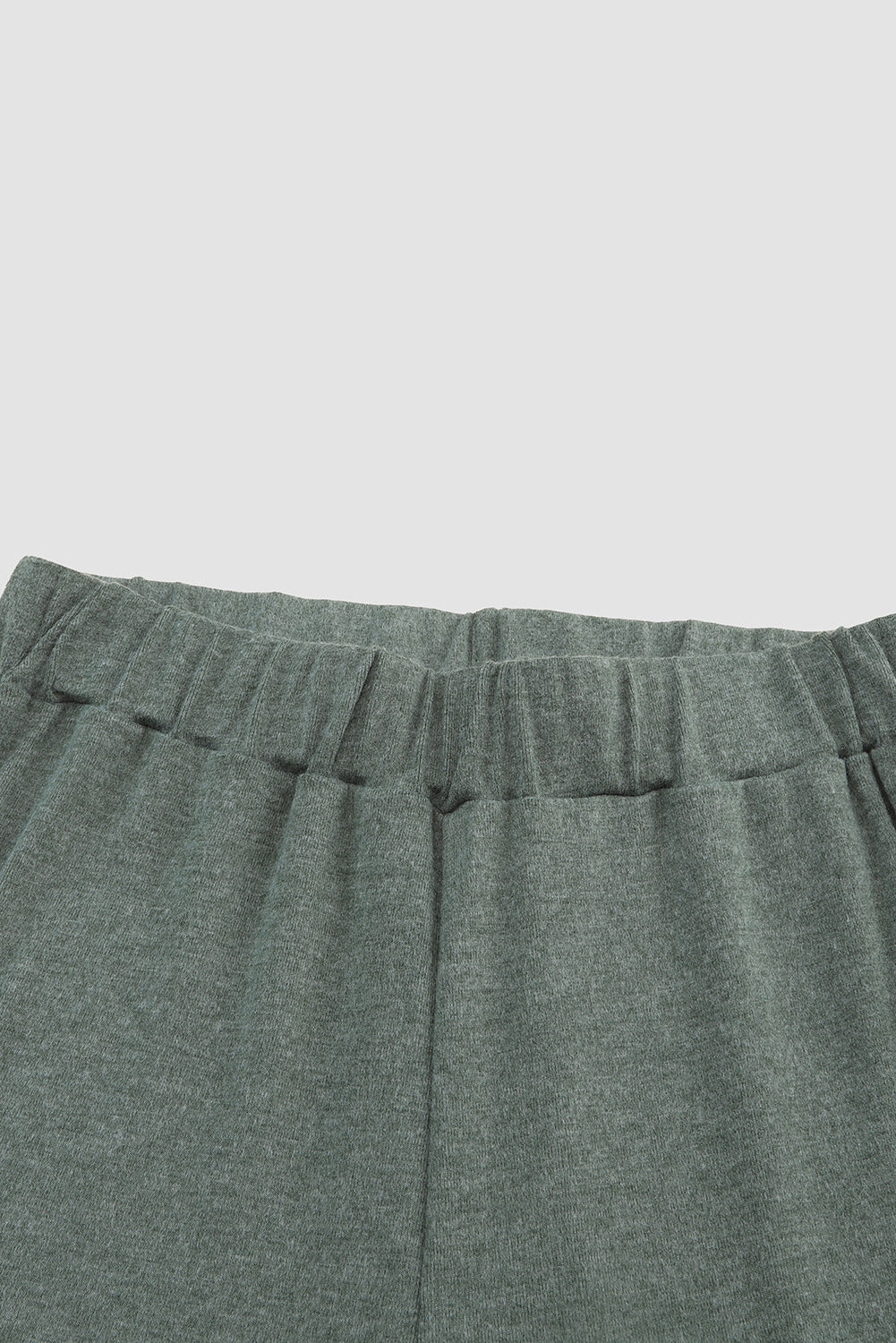 Green High Waist Fit and Flare Pants - LA Grand