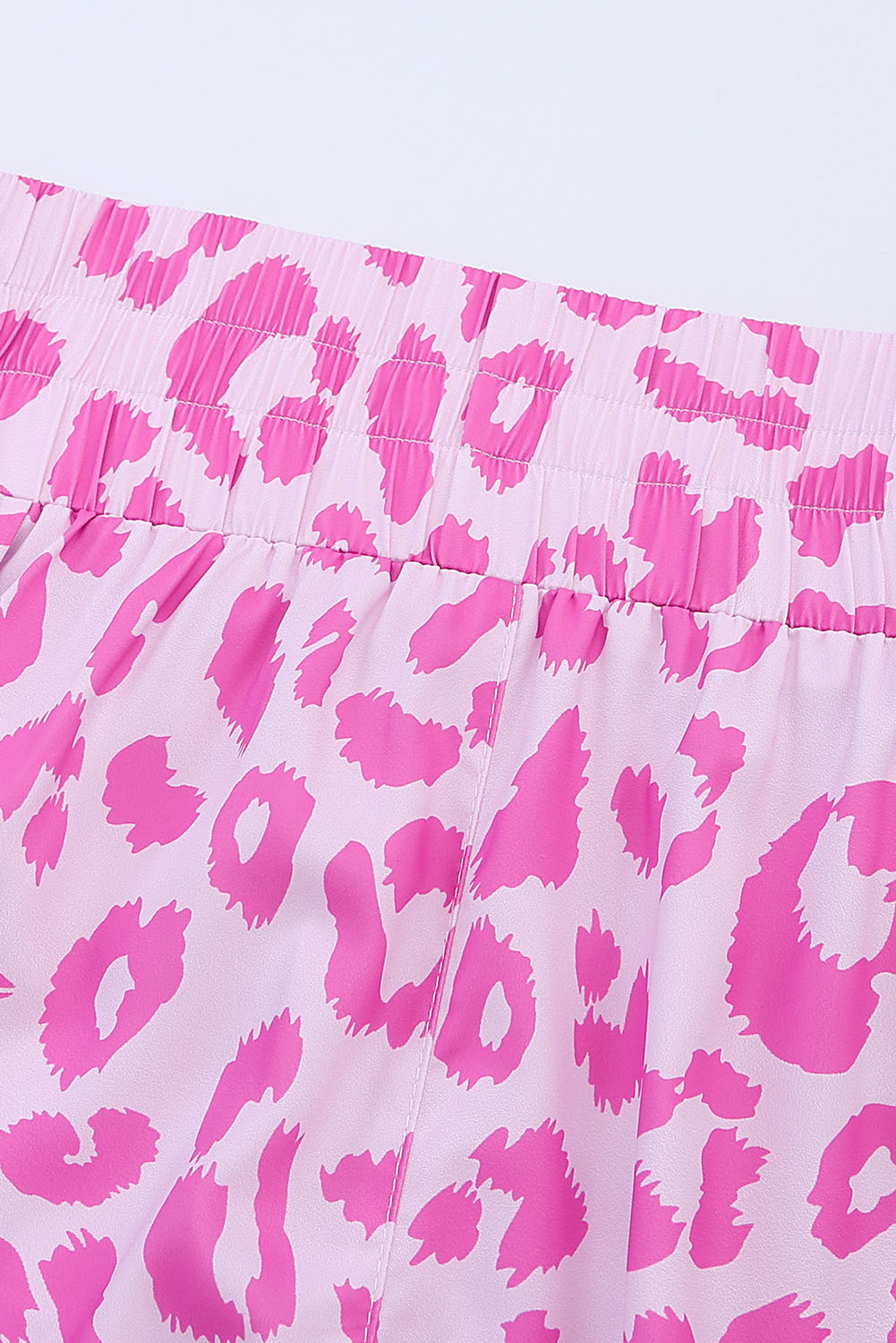 Pink Leopard High Waisted Athletic Shorts - LA Grand