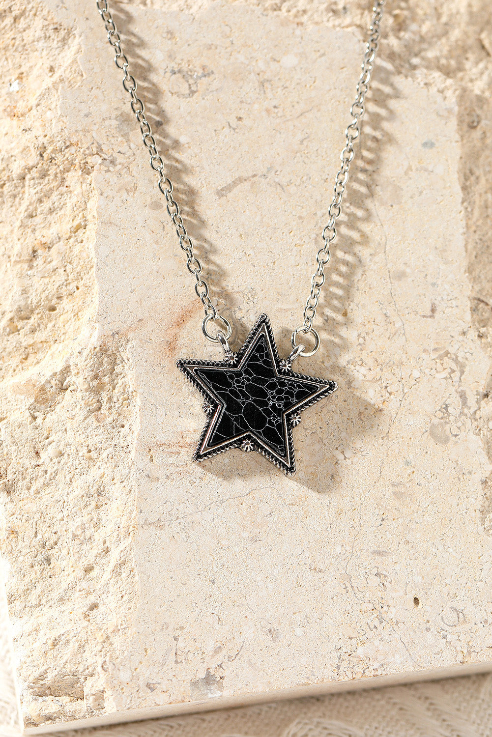 Black Star Pendant Necklace - LA Grand