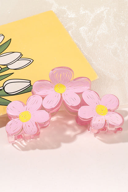 Pink Sweet Flower Claw Hairpin - LA Grand