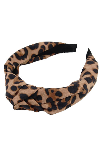 Leopard Bow Knotted Headband 14*18cm - LA Grand