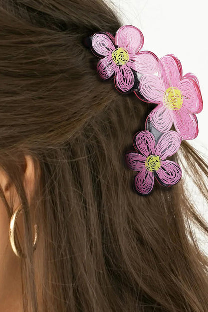 Pink Sweet Flower Claw Hairpin - LA Grand