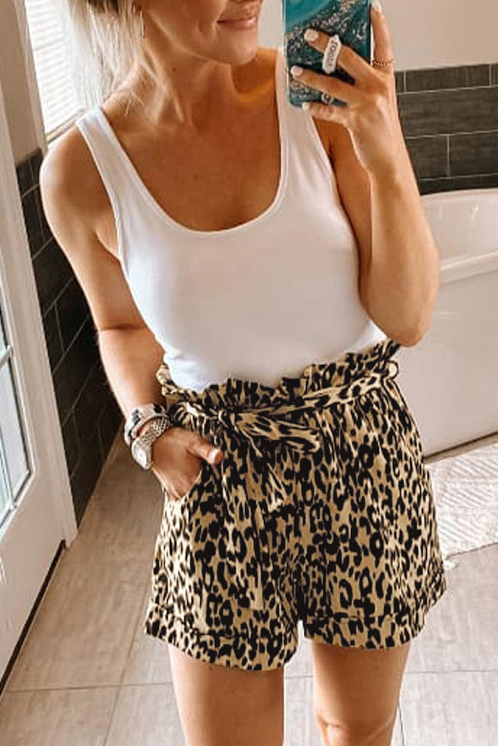 Animal Print Casual Shorts - LA Grand