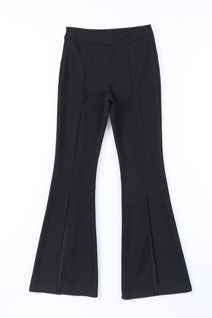 Rose Split Hem High Waist Pants - LA Grand