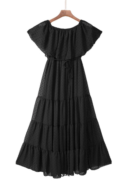 Midnight Sunshine Off-Shoulder Maxi Dress - LA Grand