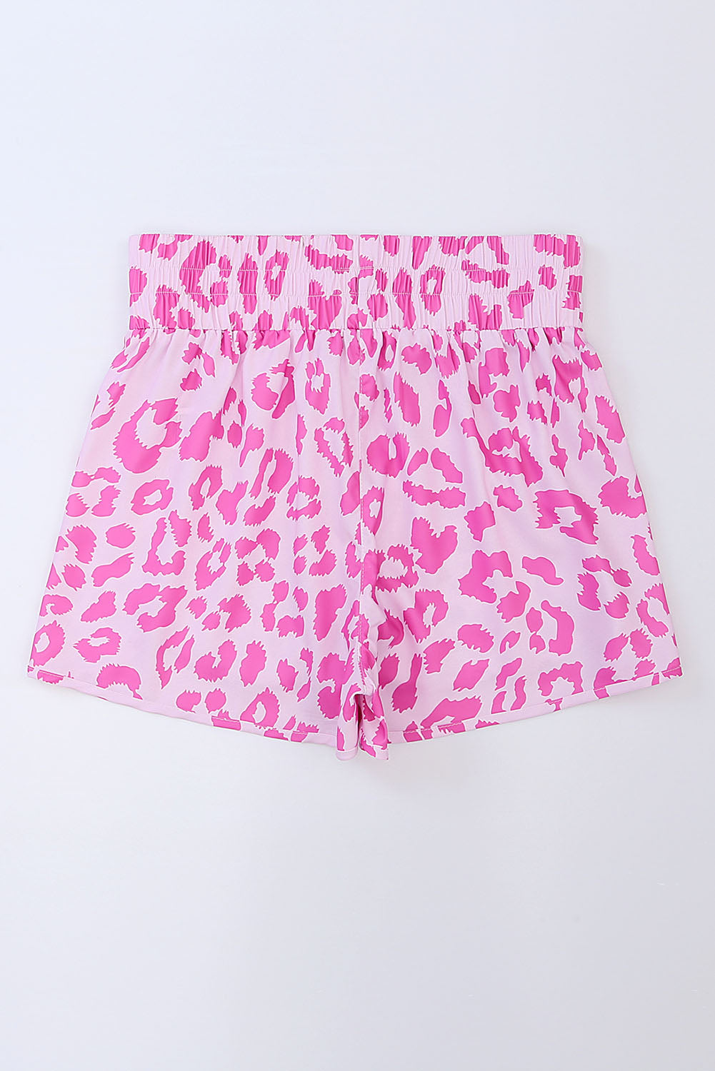 Pink Leopard High Waisted Athletic Shorts - LA Grand