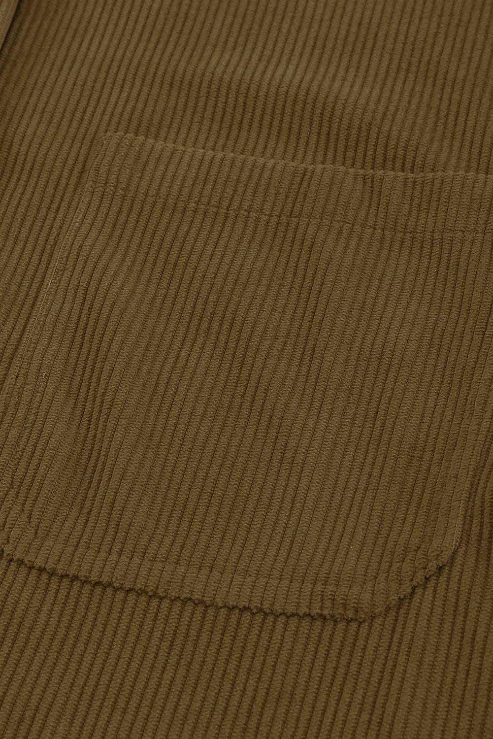 Brown Corduroy Button Pocket Shirt - LA Grand