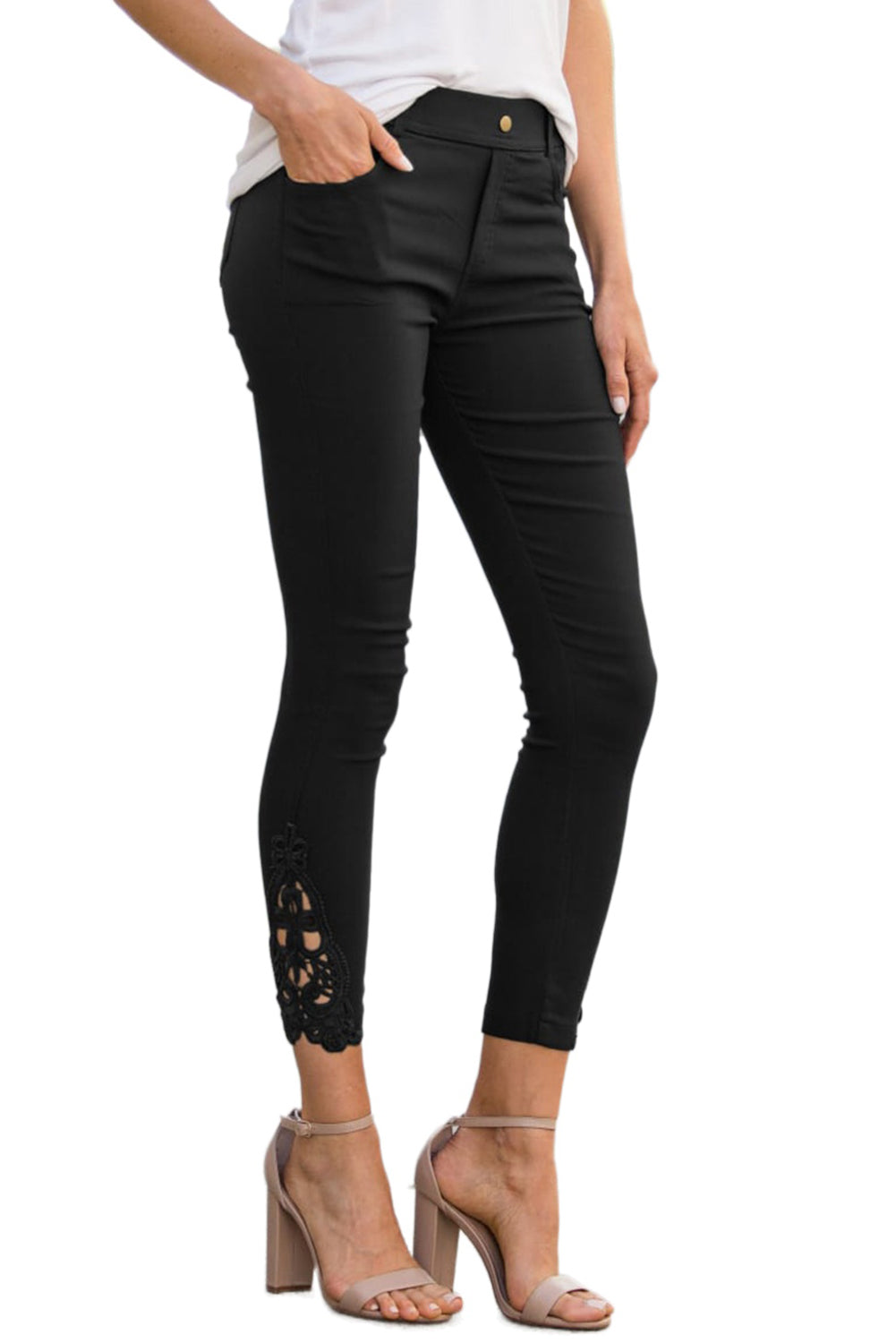 Black Crochet Leggings - LA Grand