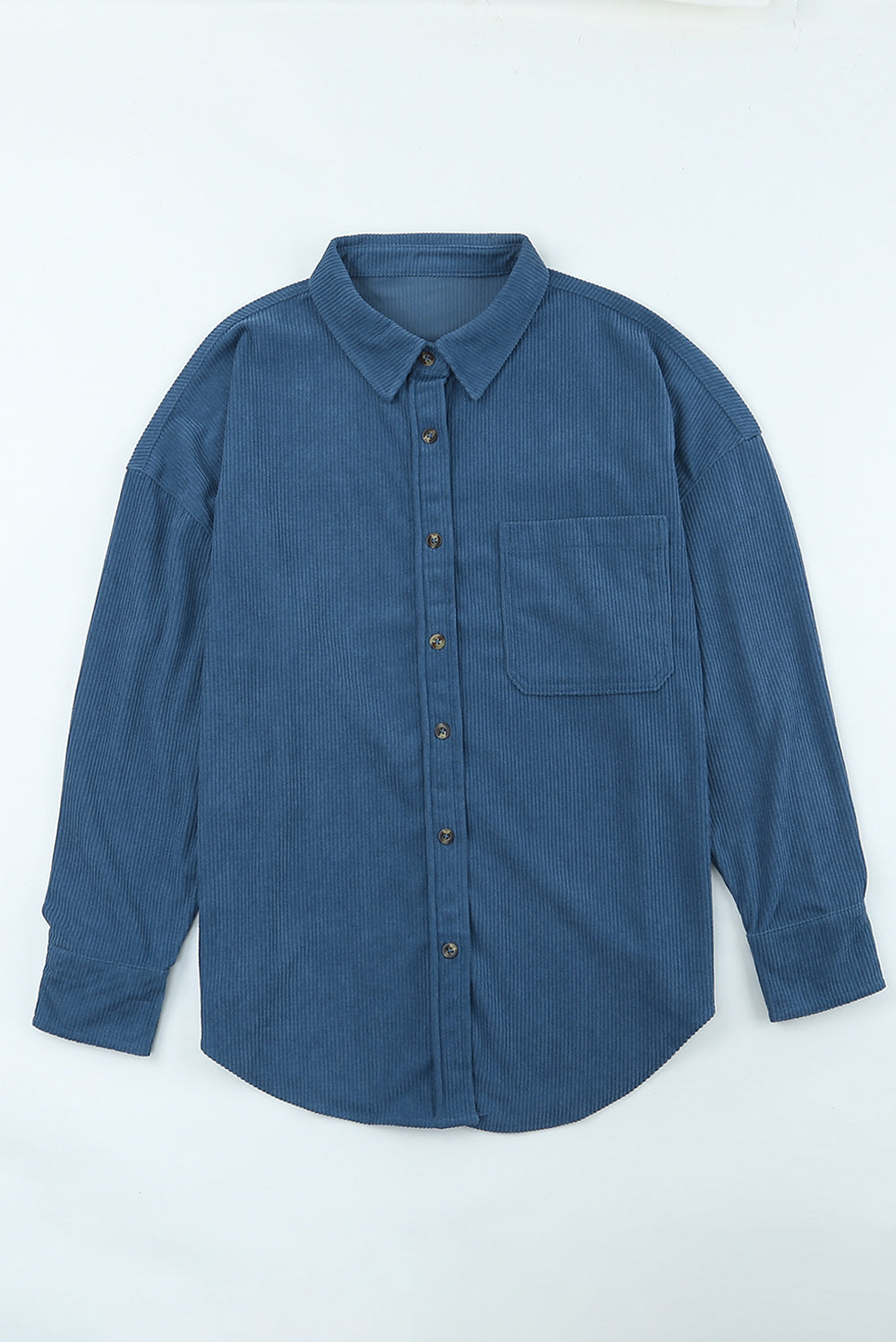 Brown Corduroy Button Pocket Shirt - LA Grand