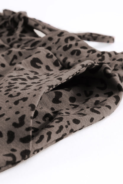 Black Breezy Leopard Joggers - LA Grand