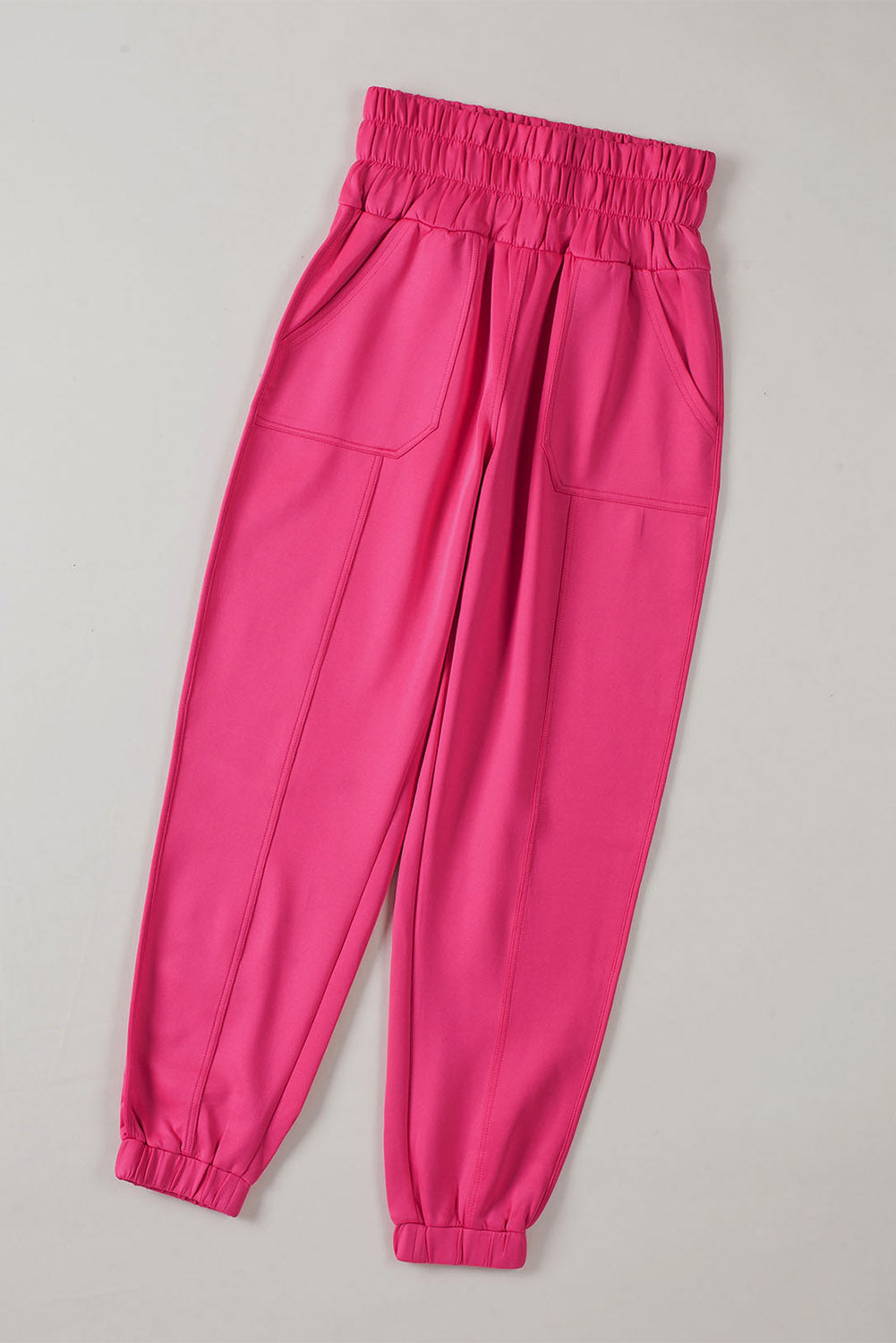 Rose Smocked Waist Jogger Pants - LA Grand