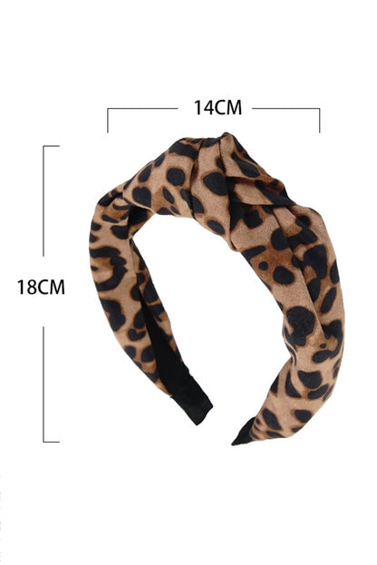 Leopard Bow Knotted Headband 14*18cm - LA Grand