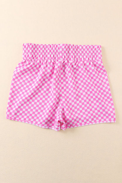 Pink Leopard High Waisted Athletic Shorts - LA Grand