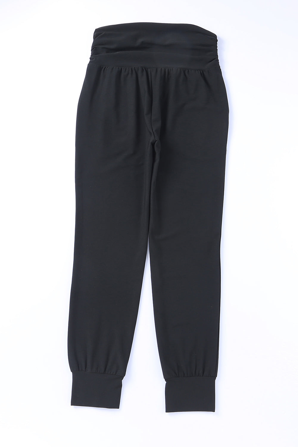 Black High Waist Pleated Pocket Leggings - LA Grand