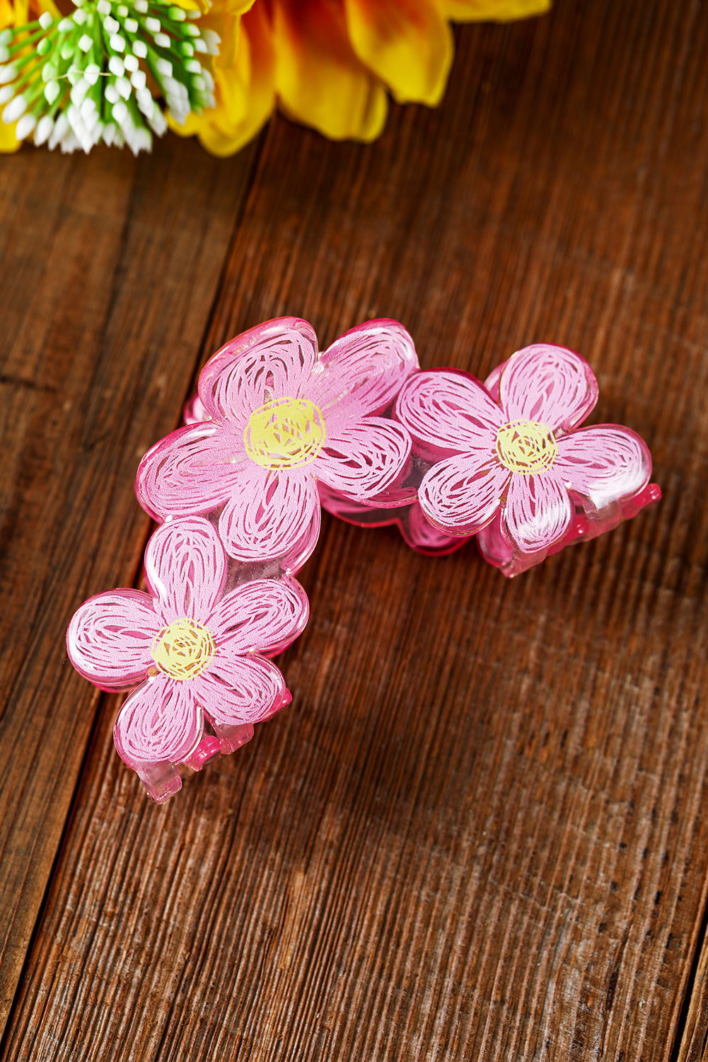 Pink Sweet Flower Claw Hairpin - LA Grand