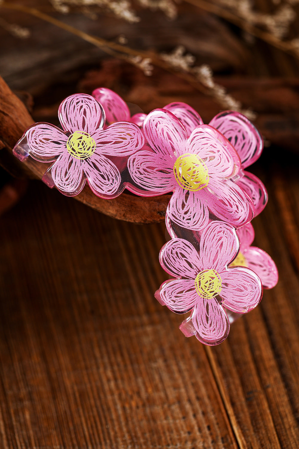 Pink Sweet Flower Claw Hairpin - LA Grand