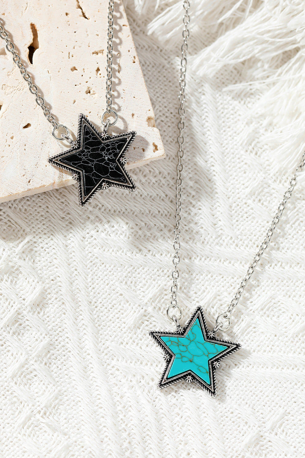 Black Star Pendant Necklace - LA Grand