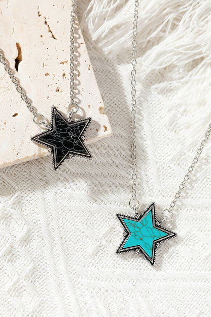 Black Star Pendant Necklace - LA Grand