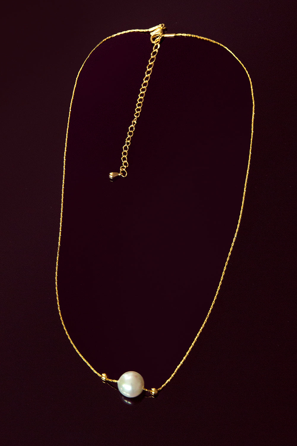 Gold Pearl Pendant Necklace - LA Grand