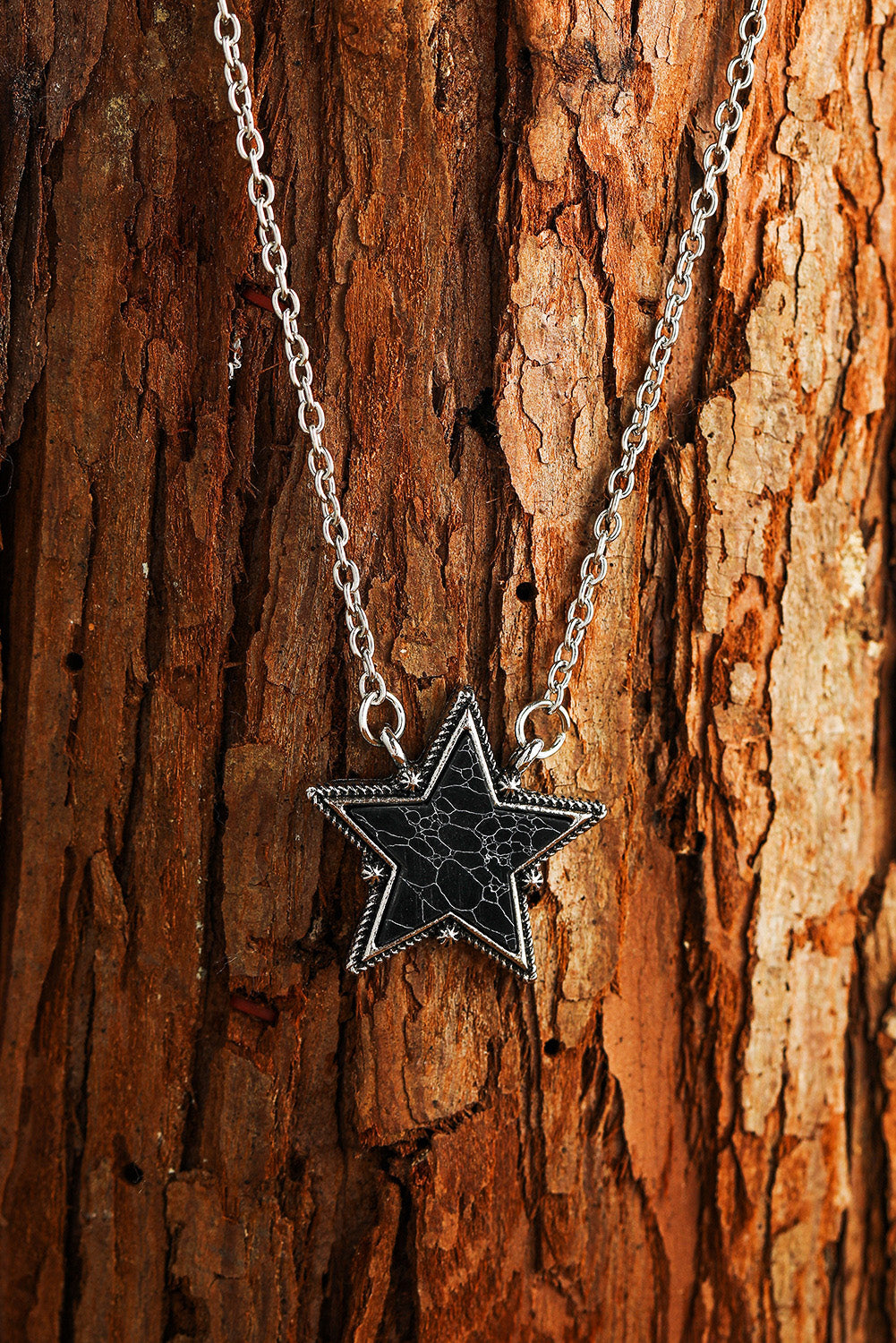 Black Star Pendant Necklace - LA Grand