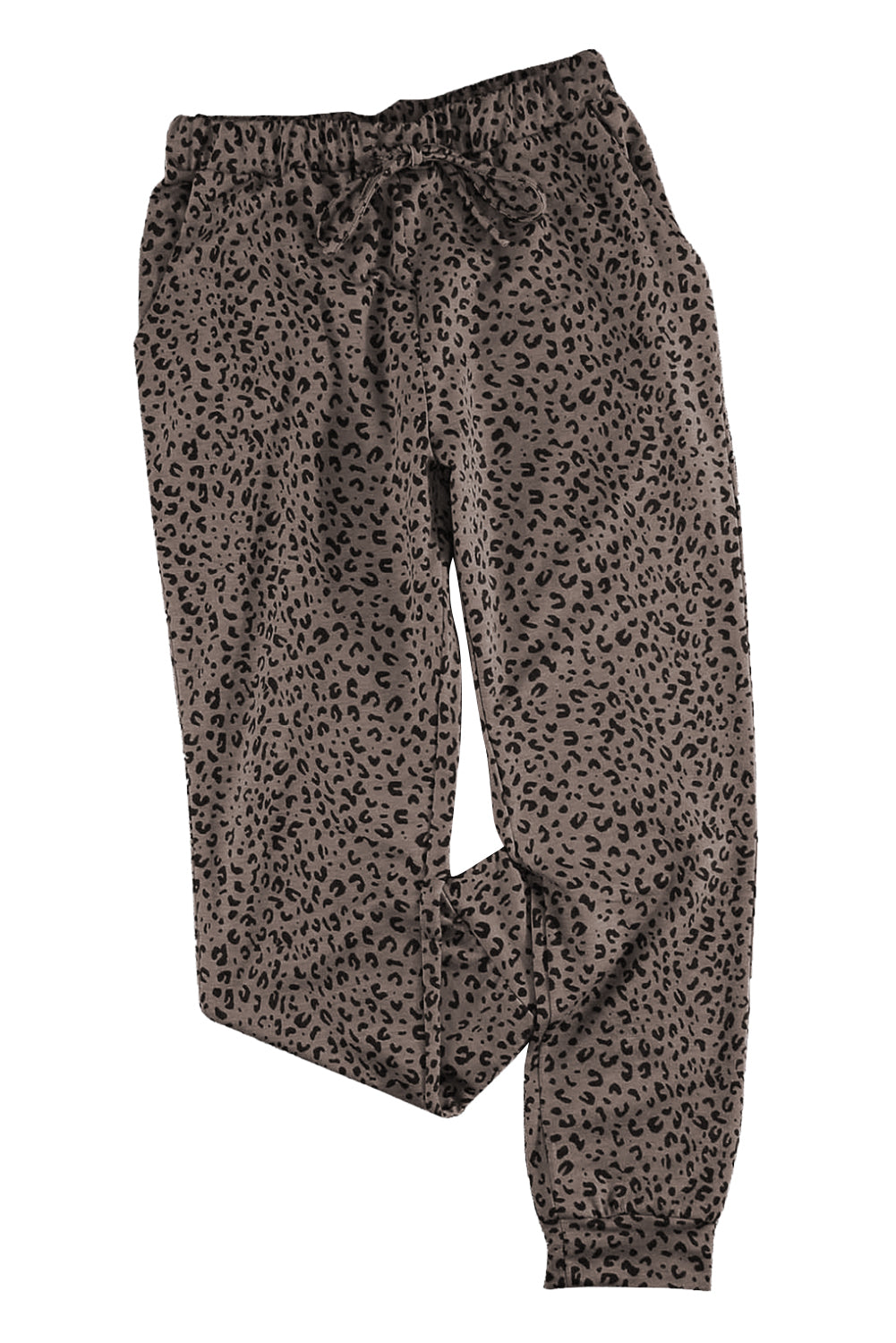 Black Breezy Leopard Joggers - LA Grand