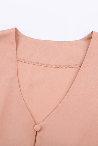 Pink Forever Tonight Button Tie Top - LA Grand