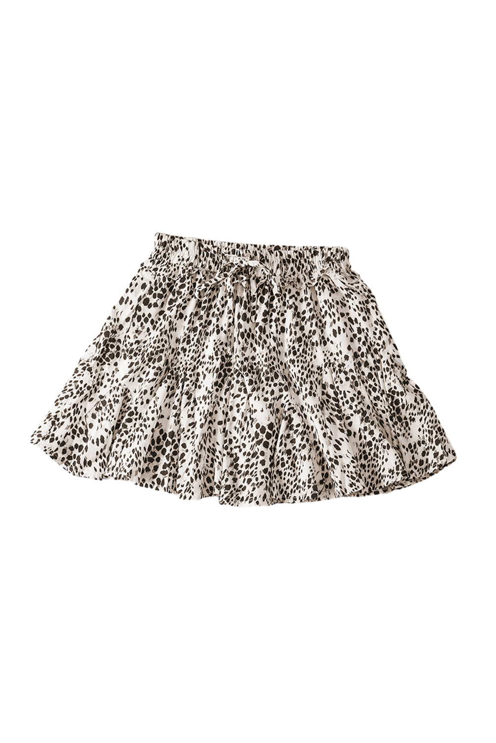 Leopard Print Ruffle Mini Skirt - LA Grand